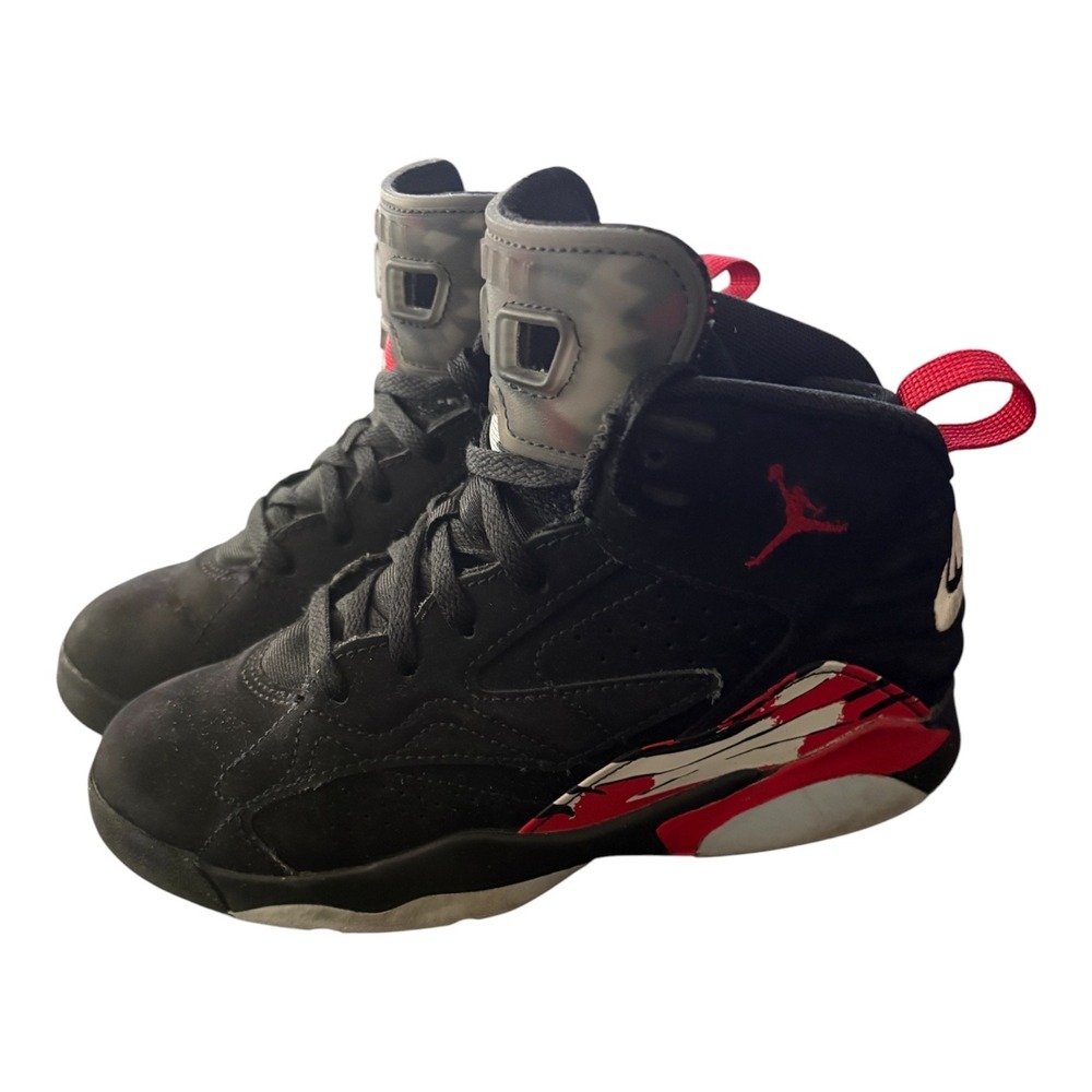 Jordan MVP Black Varsity Red Kids Basketball Shoes DZ5578-061 Size 1.5Y